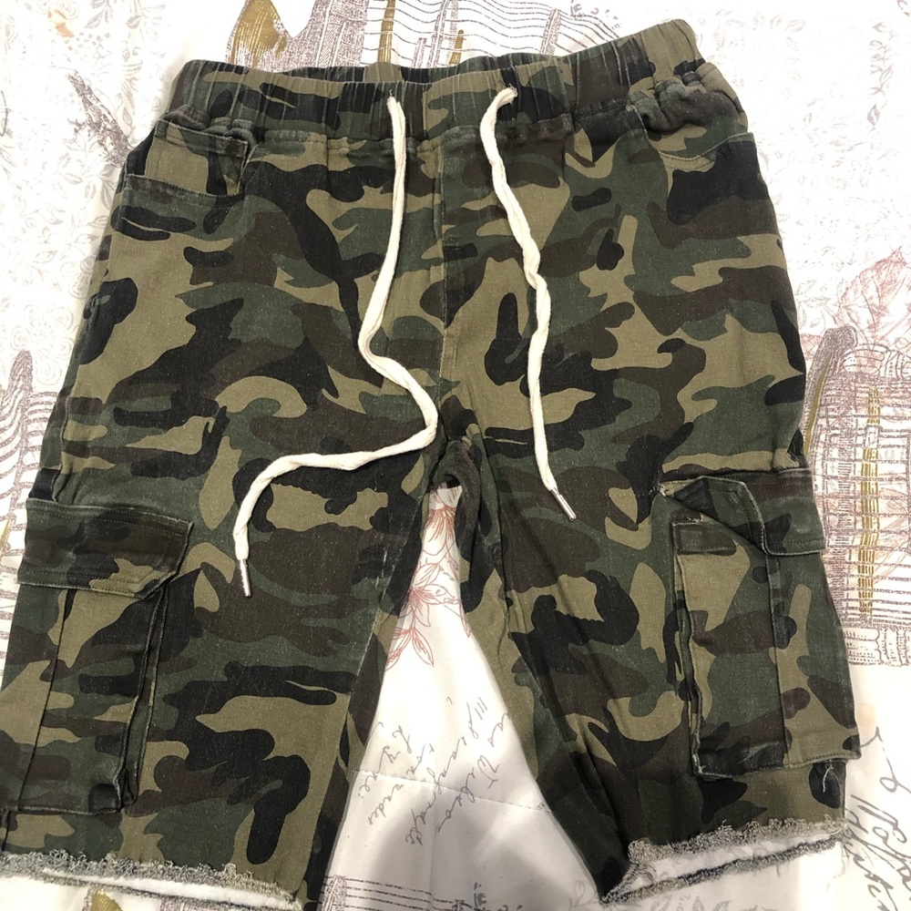 Camo Cargo Bermuda Shorts
